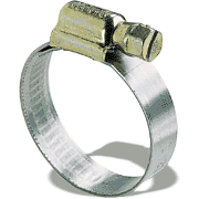 12 mm width hose clamps made of stainless steel (W2)